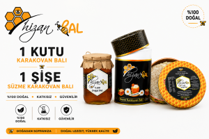 1 KUTU KARAKOVAN BALI  1 KAVANOZ SÜZME KARAKOVAN BALI