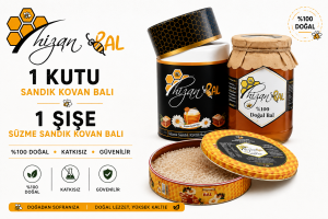 1 KUTU  SANDIK KOVAN BALI 1 KAVANOZ SÜZME SANDIK KOVAN  BALI