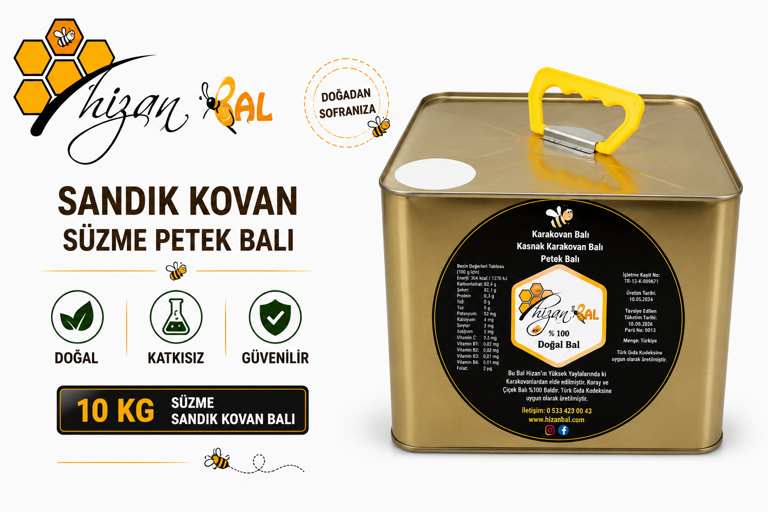 SÜZME ÇİÇEK BALI (10 Kg)